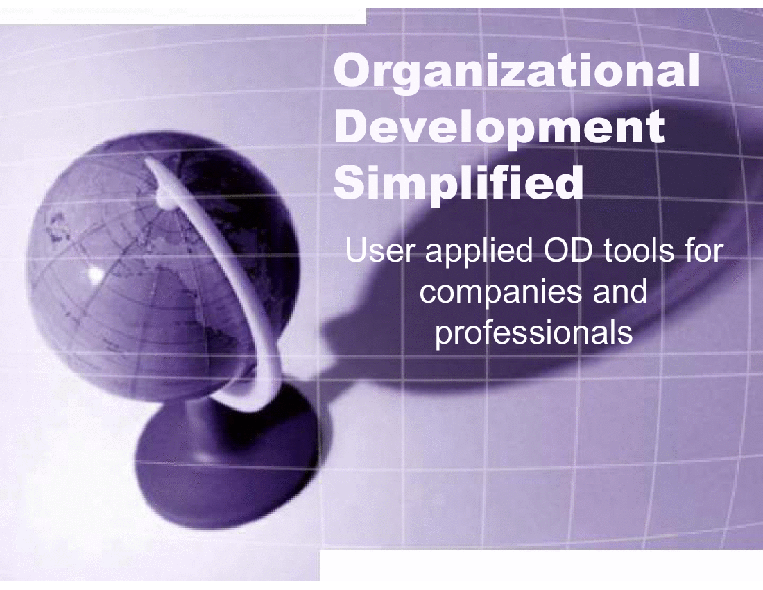 Organizational Development Simplified (15-slide PPT PowerPoint presentation (PPTX)) Preview Image