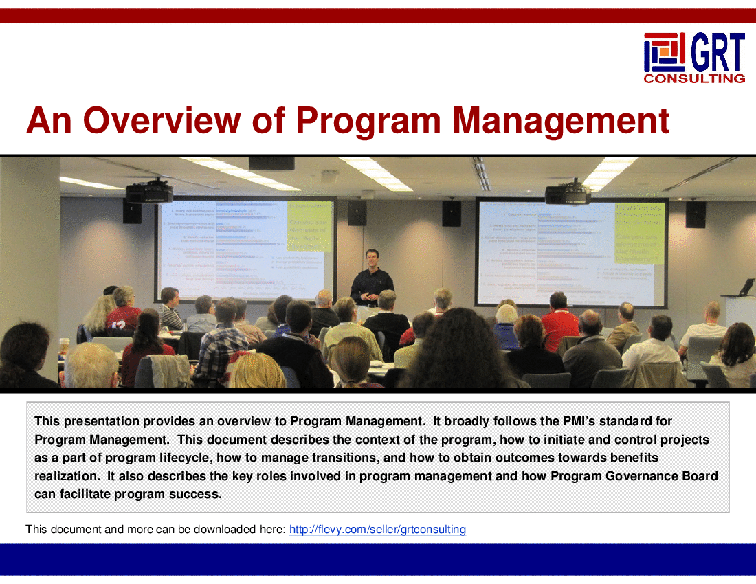 Overview of Program Management