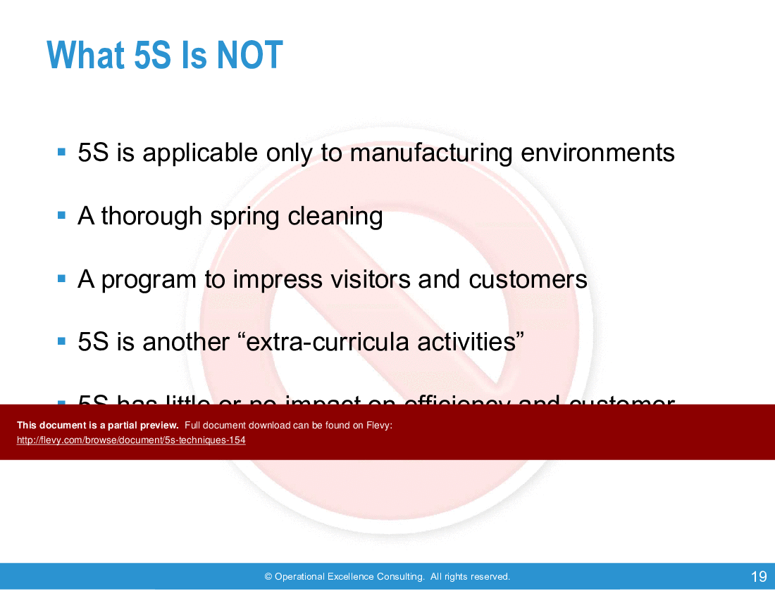 5S Techniques (189-slide PPT PowerPoint presentation (PPTX)) Preview Image