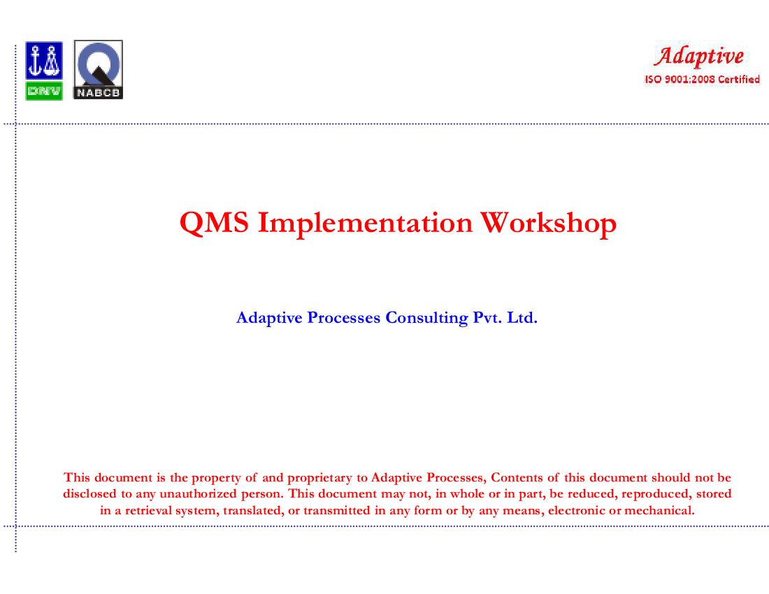 ISO 9001 Implementer Program