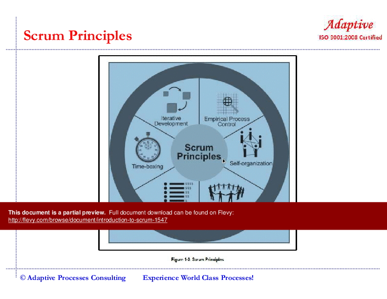 This is a partial preview of Introduction to Scrum (51-slide PowerPoint presentation (PPT)). Full document is 51 slides. 