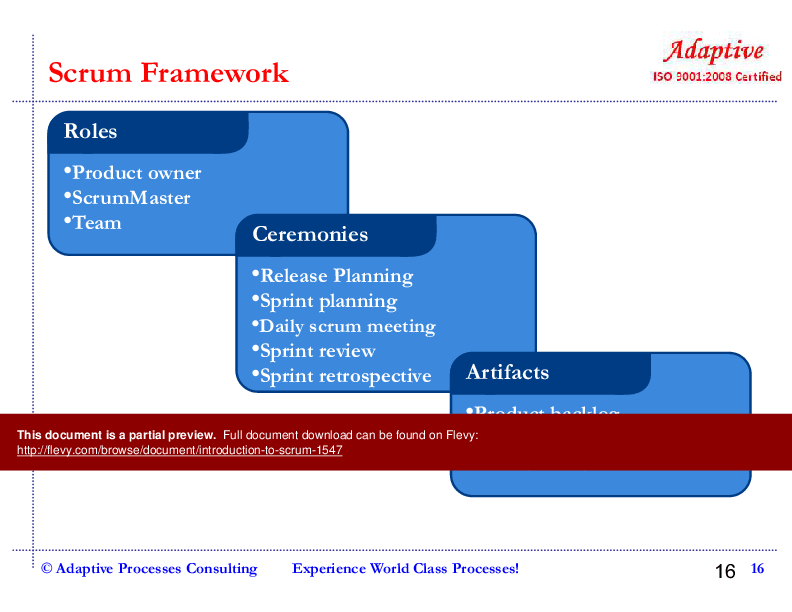 Introduction to Scrum (51-slide PPT PowerPoint presentation (PPT)) Preview Image