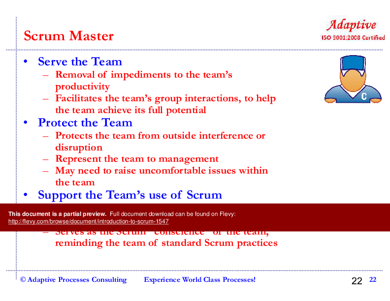 Introduction to Scrum (51-slide PPT PowerPoint presentation (PPT)) Preview Image