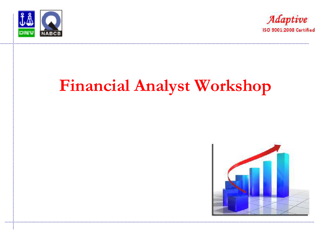 Financial Analyst Workshop (108-slide PowerPoint presentation (PPTX)) Preview Image