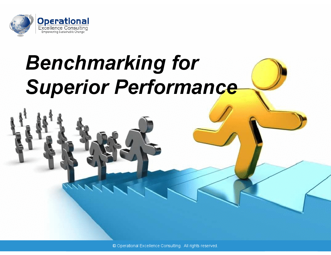 This is a partial preview of Benchmarking for Superior Performance (241-slide PowerPoint presentation (PPTX)). Full document is 241 slides. 