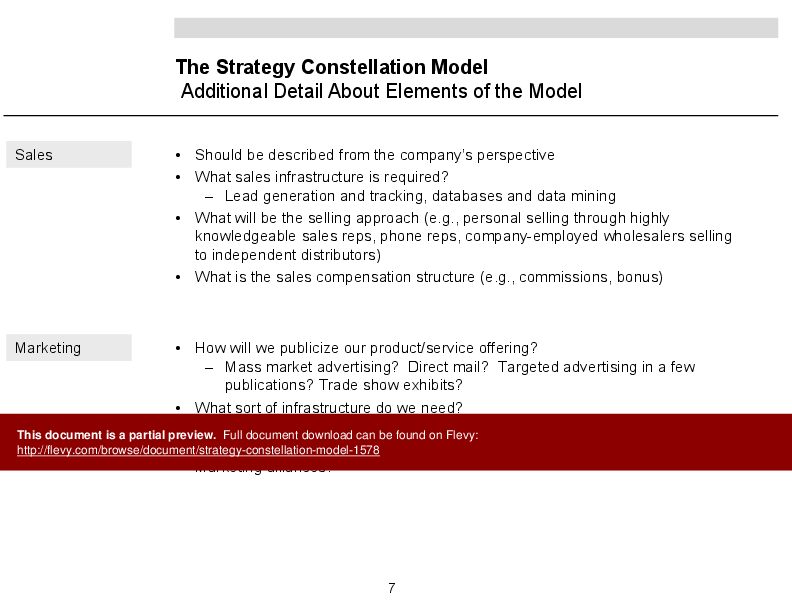 This is a partial preview of Strategy Constellation Model (9-slide PowerPoint presentation (PPTX)). Full document is 9 slides. 