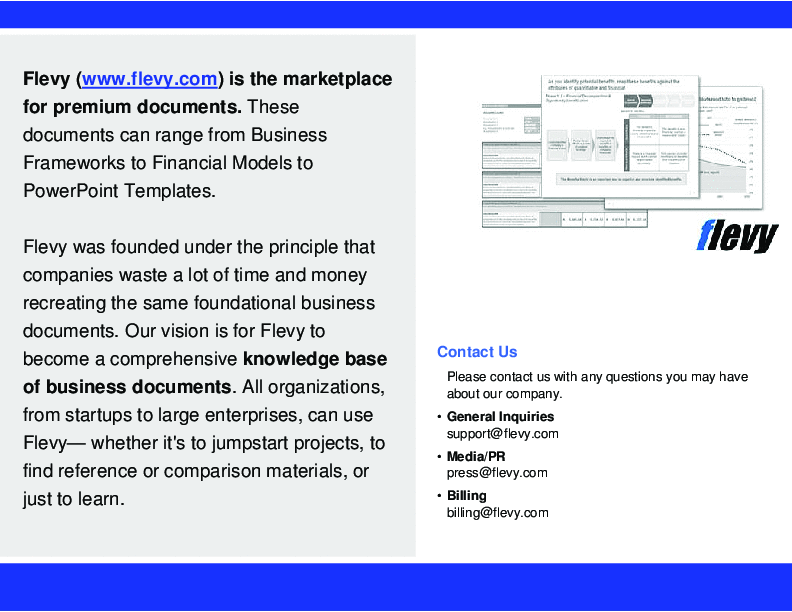 Enterprise Business Architecture - Business Model Assessment () Preview Image