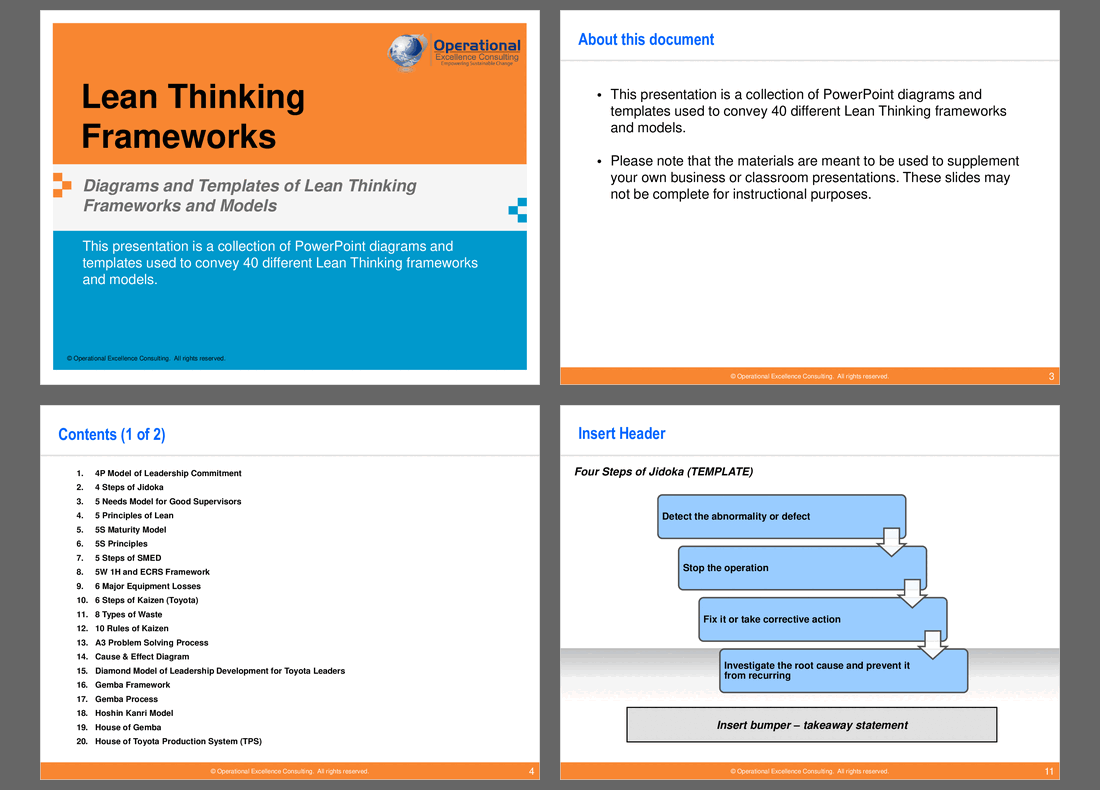 Lean Thinking Frameworks