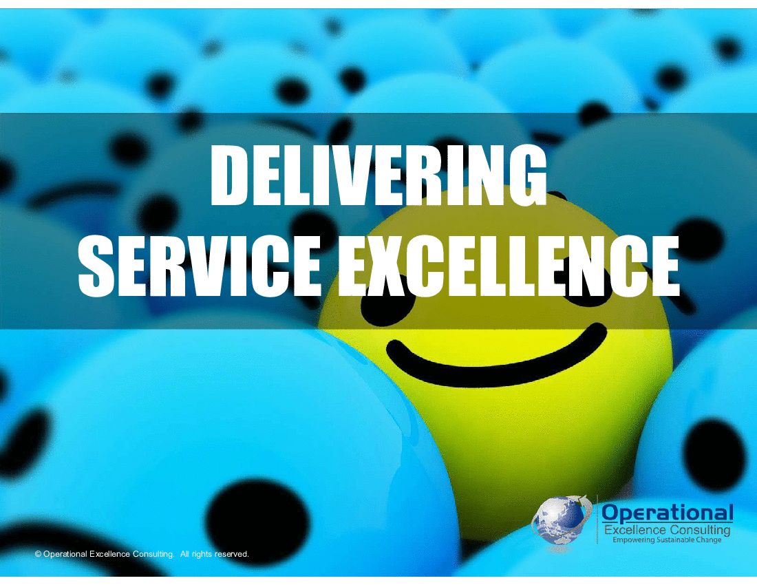 This is a partial preview of Delivering Service Excellence (136-slide PowerPoint presentation (PPTX)). Full document is 136 slides. 