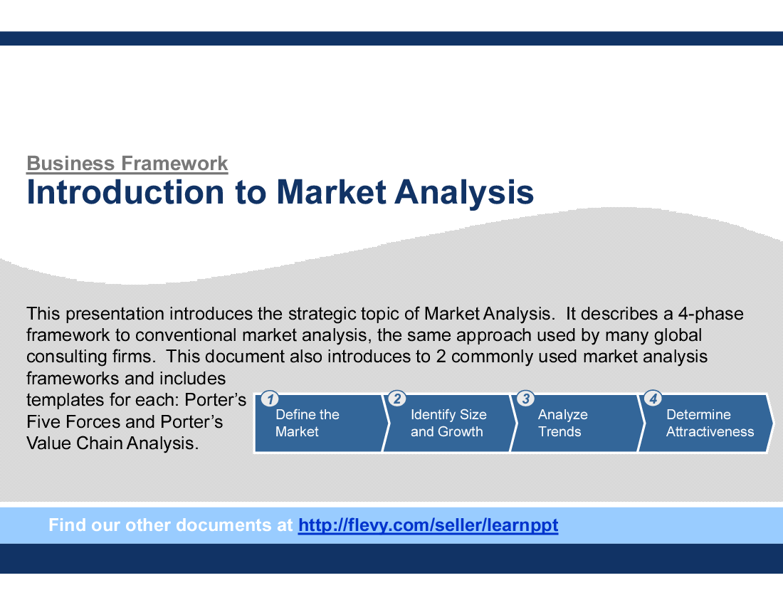 This is a partial preview of Introduction to Market Analysis (36-slide PowerPoint presentation (PPT)). Full document is 36 slides. 