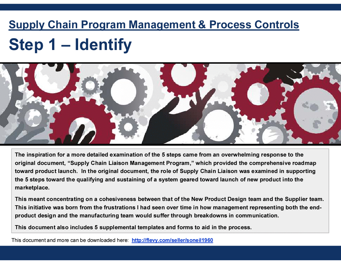This is a partial preview of Supply Chain Liaison Step 1 -  Identify (23-slide PowerPoint presentation (PPT)). Full document is 23 slides. 