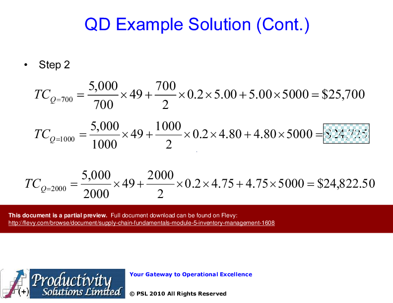 Supply Chain Fundamentals Module 5 - Inventory Management (69-slide PPT PowerPoint presentation (PPTX)) Preview Image