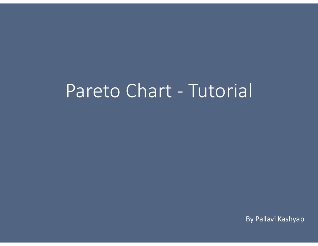 Pareto Chart - Learn to Draw