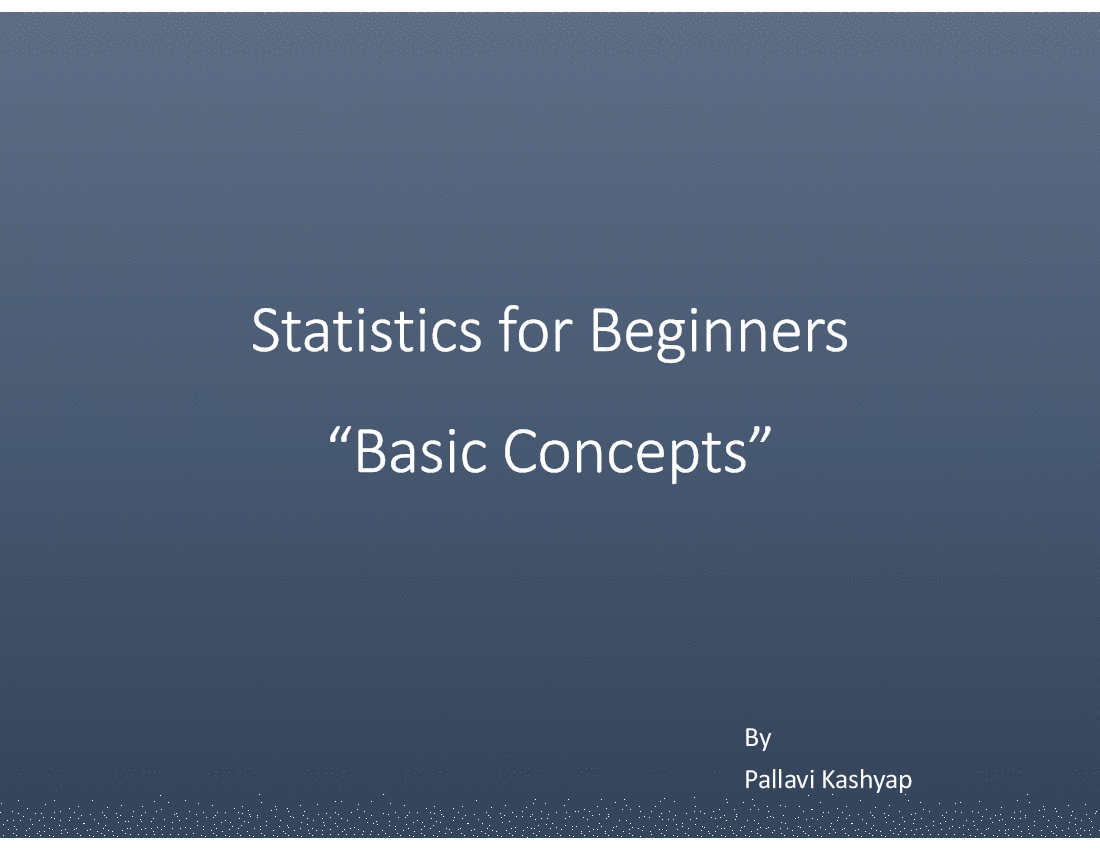 This is a partial preview of Basic Statistics - Introductory (26-slide PowerPoint presentation (PPTX)). Full document is 26 slides. 