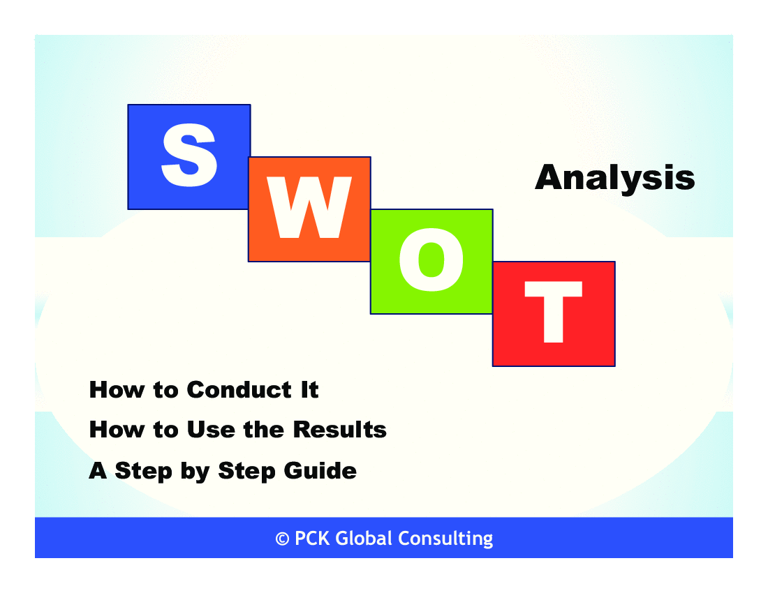 SWOT Analysis - A Step by Step Guide (53-page PDF document) Preview Image