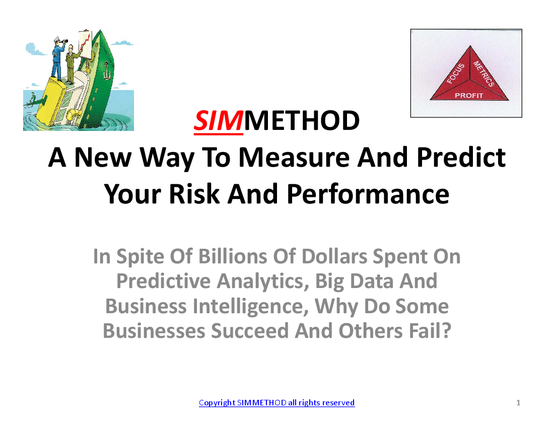 A New Way to Measure and Predict Your Risk and Performance