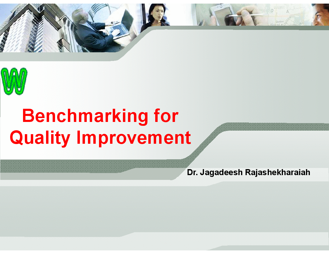 Benchmarking for Quality Improvement () Preview Image