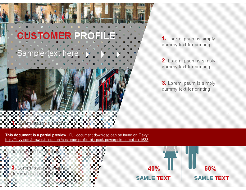 Customer Profile Big Pack PowerPoint Template (53-slide PPT PowerPoint presentation (PPTX)) Preview Image
