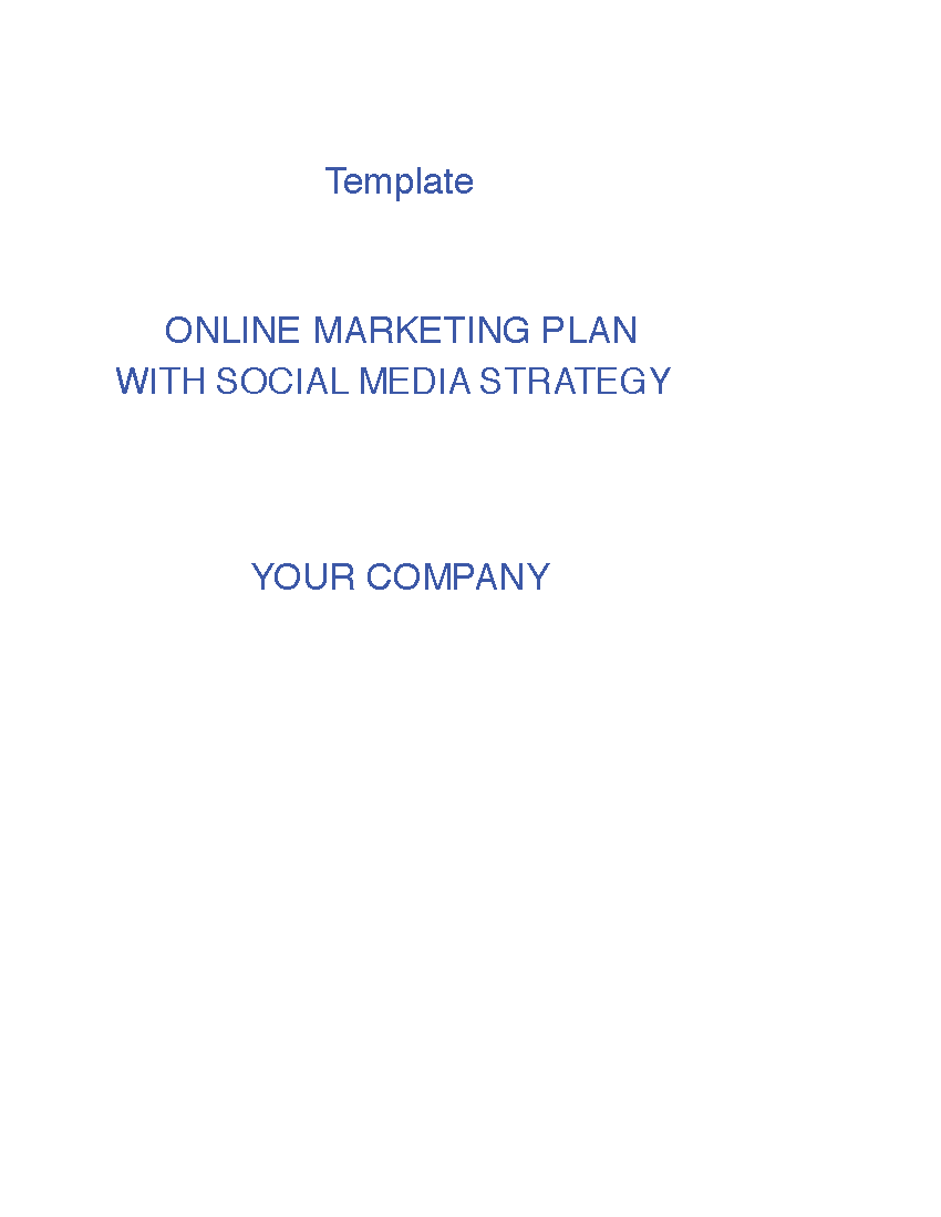 Marketing Plan with Social Media Strategy (45-page PDF document) Preview Image