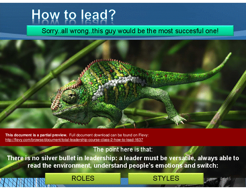This is a partial preview of Total Leadership Series (Course 2) - How to Lead (16-slide PowerPoint presentation (PPTX)). Full document is 16 slides. 
