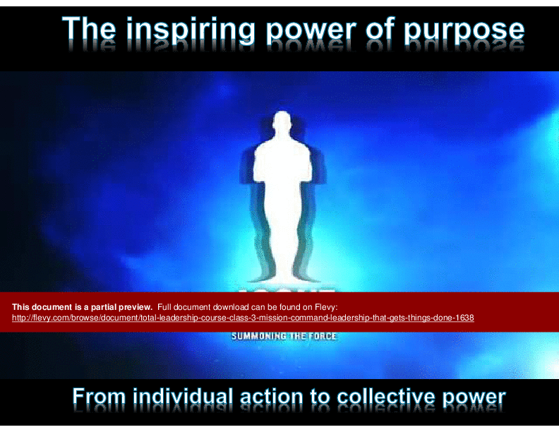 This is a partial preview of Total Leadership Series (Course 3) - Mission Command (13-slide PowerPoint presentation (PPTX)). Full document is 13 slides. 