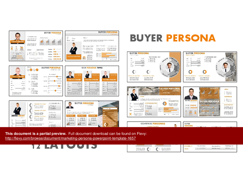 This is a partial preview of Marketing Persona PowerPoint Template (89-slide PowerPoint presentation (PPTX)). Full document is 89 slides. 