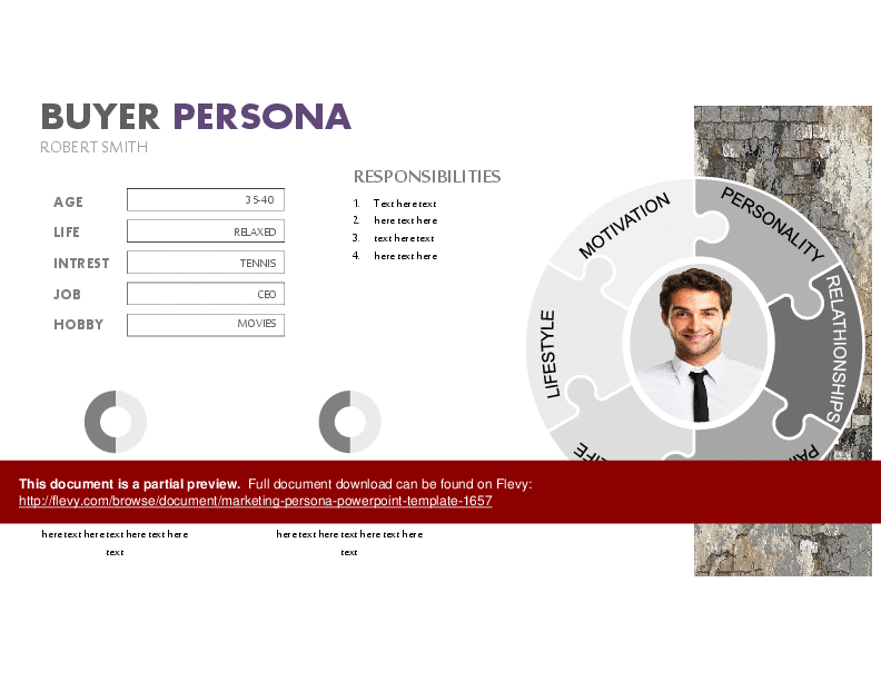 Marketing Persona PowerPoint Template (89-slide PPT PowerPoint presentation (PPTX)) Preview Image