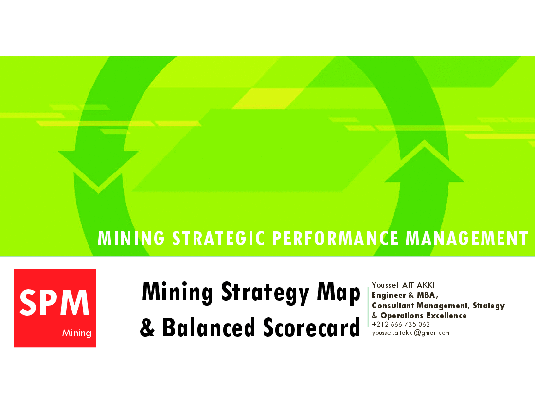 Mining Balanced Scorecard. From strategy to execution.