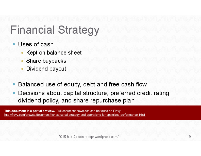 Risk-adjusted Strategy & Operations for Optimized Performance (122-slide PPT PowerPoint presentation (PPTX)) Preview Image