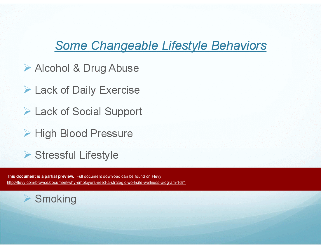 Worksite Wellness Program Designs (27-slide PPT PowerPoint presentation (PPTX)) Preview Image