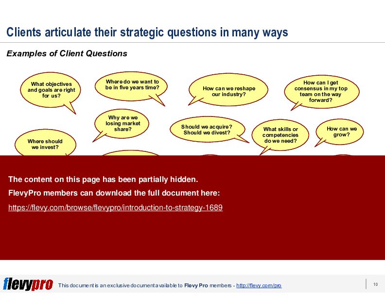 This is a partial preview of Introduction to Strategy (16-slide PowerPoint presentation (PPT)). Full document is 16 slides. 