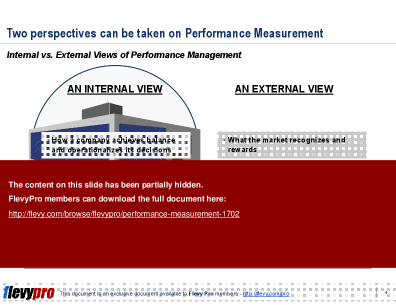 This is a partial preview of Performance Measurement (23-slide PowerPoint presentation (PPT)). Full document is 23 slides. 