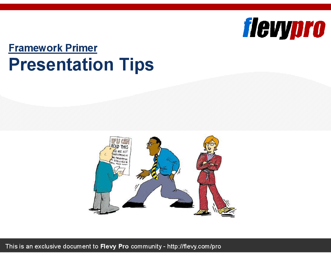 Presentation Tips (13-slide PowerPoint presentation (PPT)) Preview Image