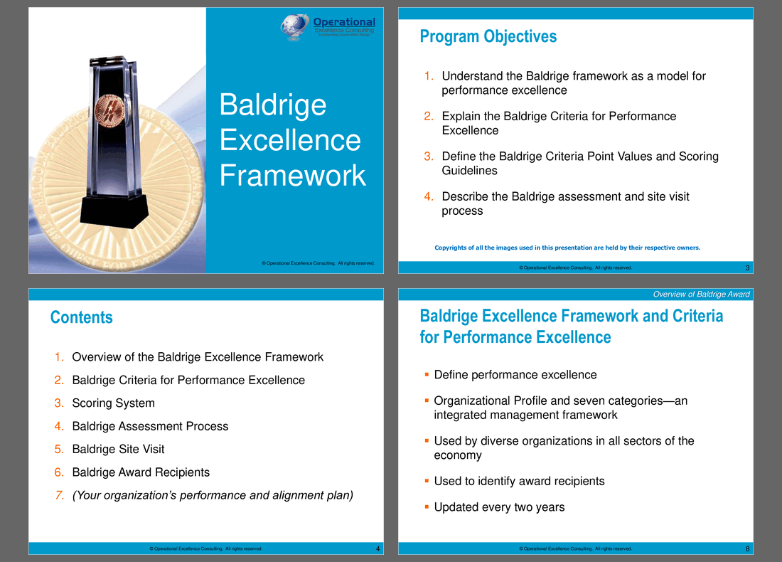 Overview of Baldrige Excellence Framework (85-slide PPT PowerPoint presentation (PPTX)) Preview Image