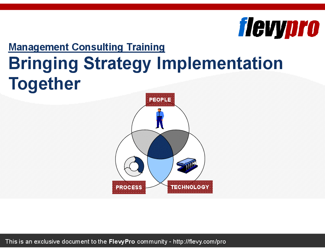 This is a partial preview of Bringing Strategy Implementation Together (14-slide PowerPoint presentation (PPT)). Full document is 14 slides. 