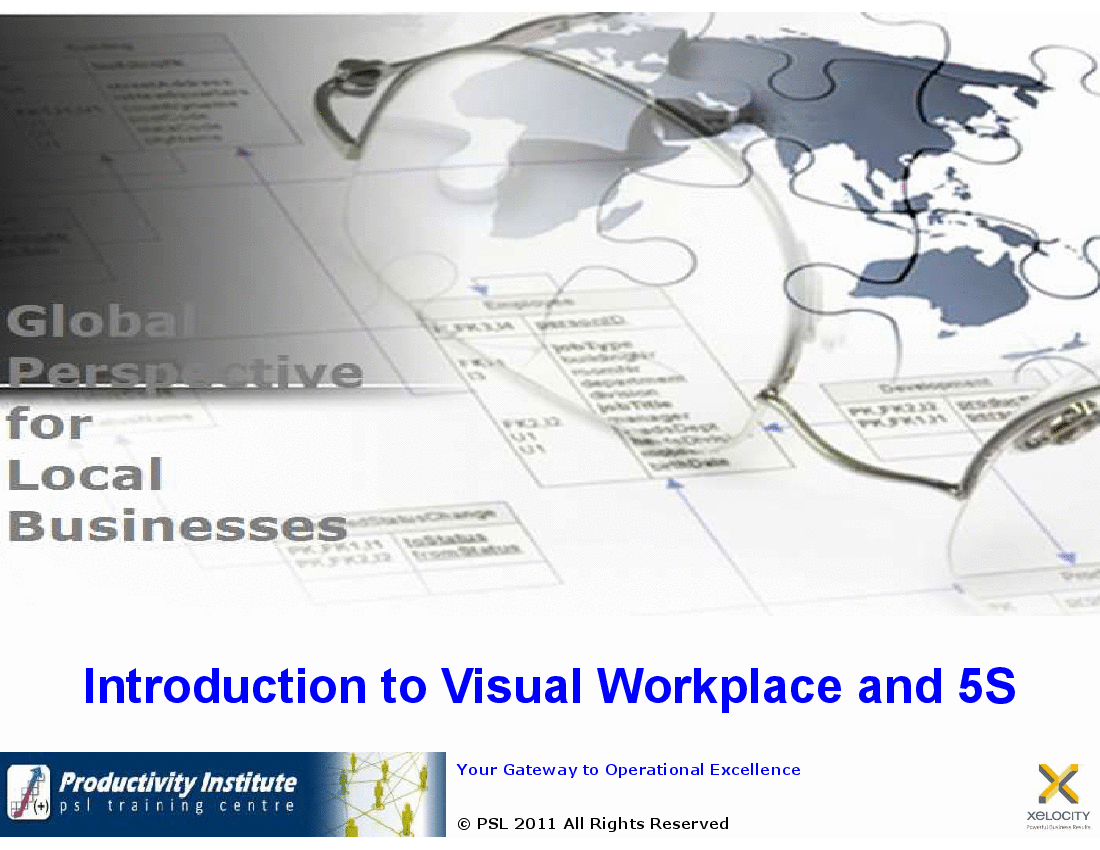 Introduction to Visual Workplace and 5S (21-slide PPT PowerPoint presentation (PPTX)) Preview Image