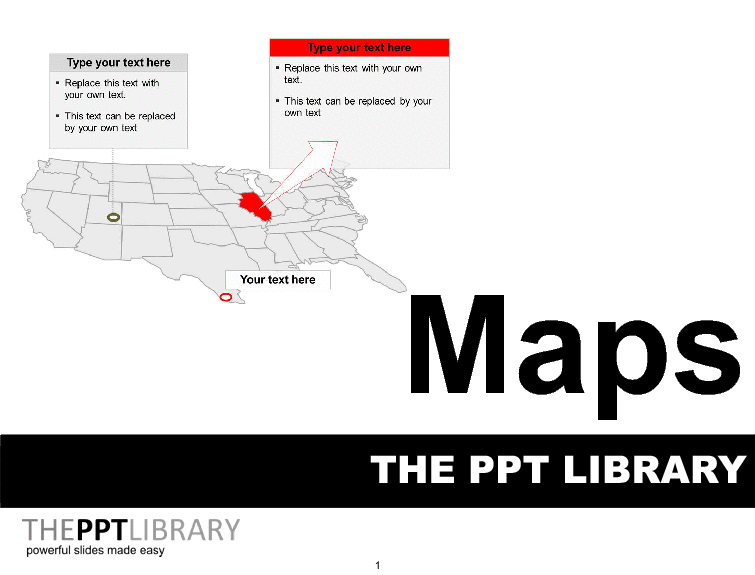 This is a partial preview of Powerpoint Library - Maps (59-slide PowerPoint presentation (PPTX)). Full document is 59 slides. 