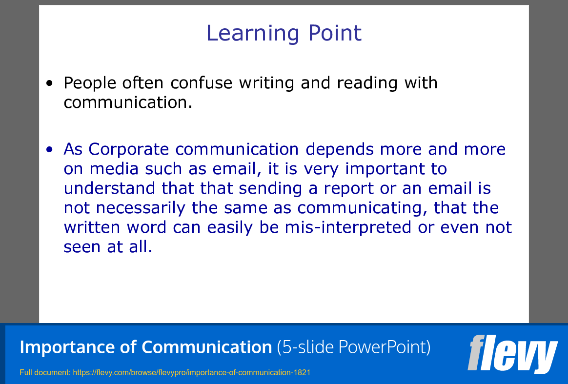 Importance of Communication (5-slide PPT PowerPoint presentation (PPT)) Preview Image