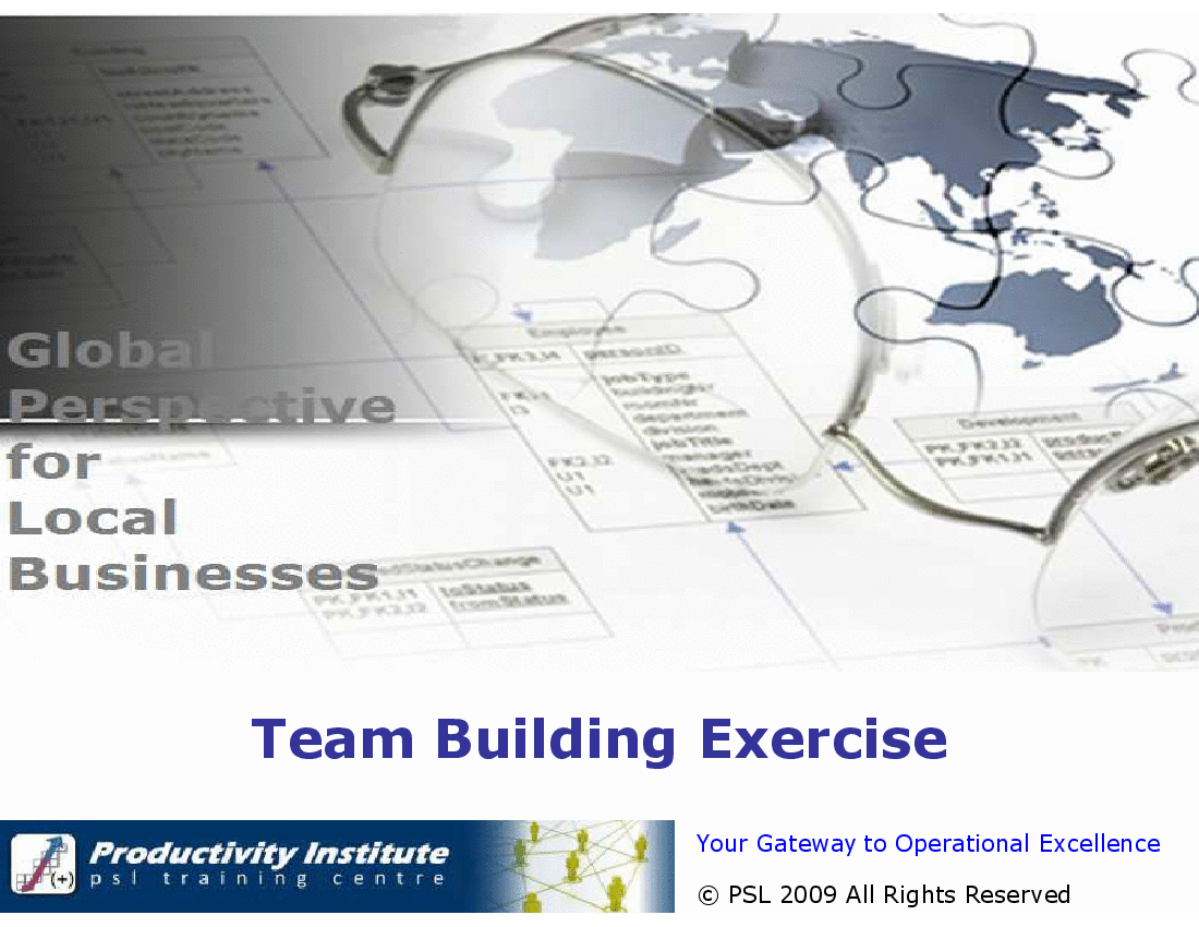 This is a partial preview of Team Building Exercise (5-slide PowerPoint presentation (PPT)). Full document is 5 slides. 