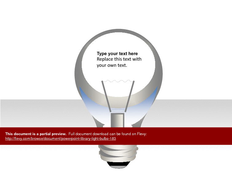 This is a partial preview of Powerpoint Library - Light Bulbs (18-slide PowerPoint presentation (PPTX)). Full document is 18 slides. 