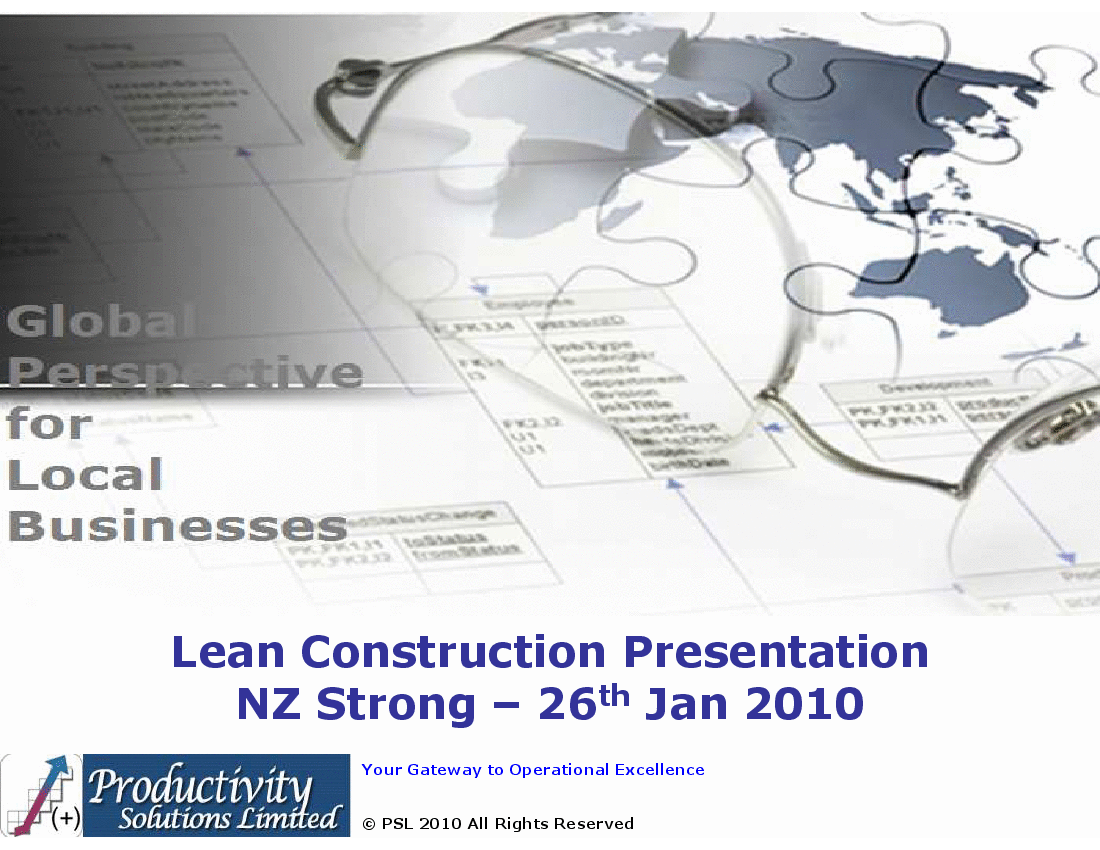 This is a partial preview of Lean Construction (37-slide PowerPoint presentation (PPT)). Full document is 37 slides. 