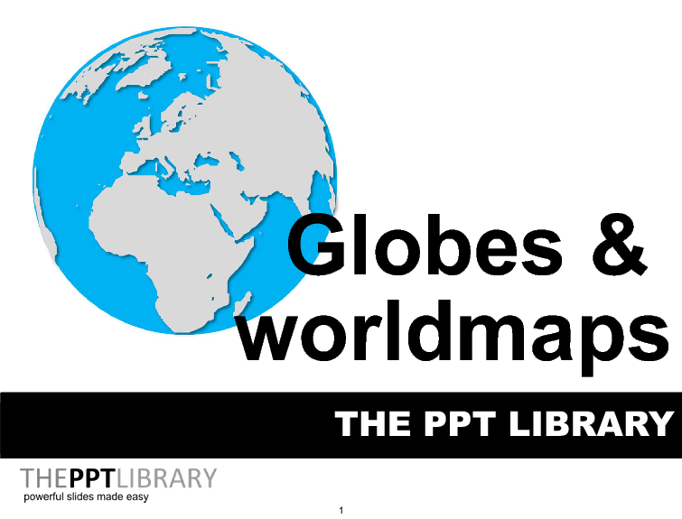 This is a partial preview of Powerpoint Library - Globes & Worldmaps (19-slide PowerPoint presentation (PPTX)). Full document is 19 slides. 