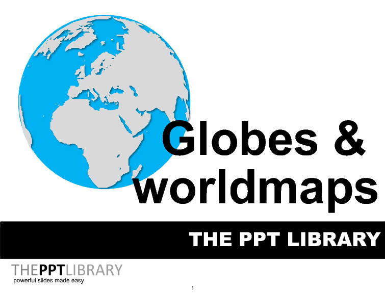 Powerpoint Library - Globes & Worldmaps (19-slide PPT PowerPoint presentation (PPTX)) Preview Image