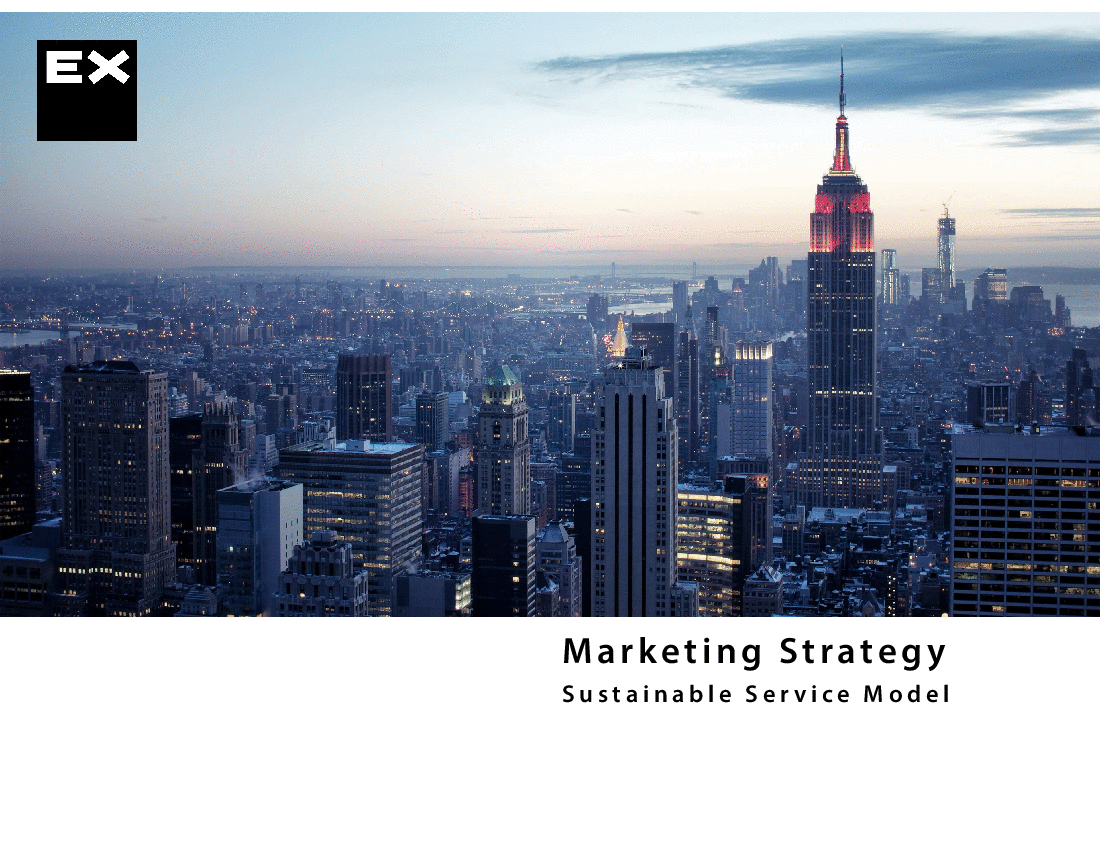 Marketing Strategy: Sustainable Service Model (3-slide PPT PowerPoint presentation (PPTX)) Preview Image