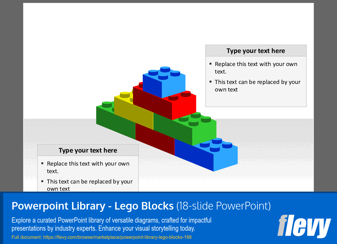 Powerpoint Library - Lego Blocks (18-slide PPT PowerPoint presentation slide deck (PPTX)) Preview Image