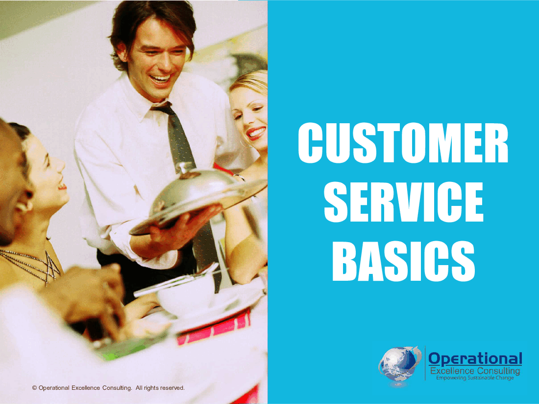 This is a partial preview of Customer Service Basics (24-slide PowerPoint presentation (PPTX)). Full document is 24 slides. 