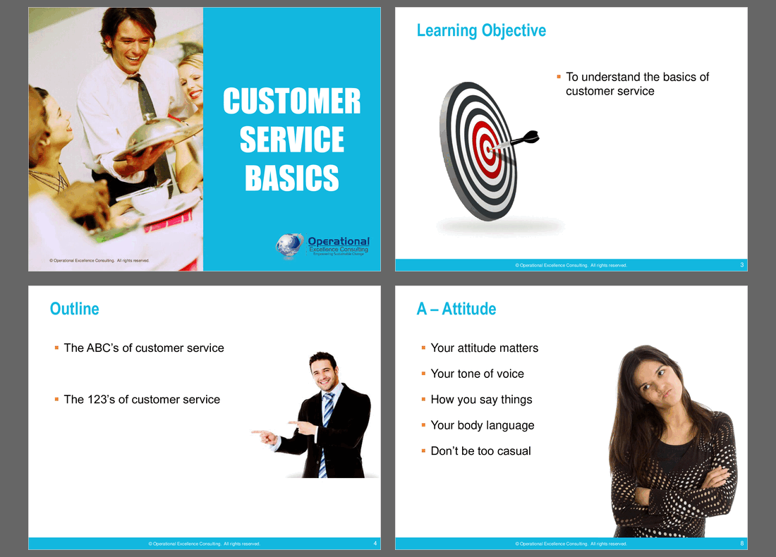 Customer Service Basics (24-slide PPT PowerPoint presentation (PPTX)) Preview Image