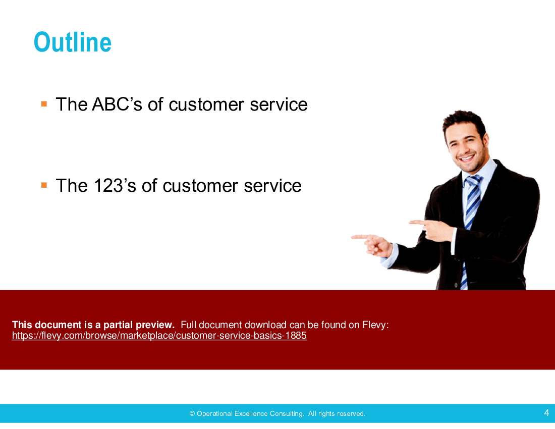 This is a partial preview of Customer Service Basics (24-slide PowerPoint presentation (PPTX)). Full document is 24 slides. 