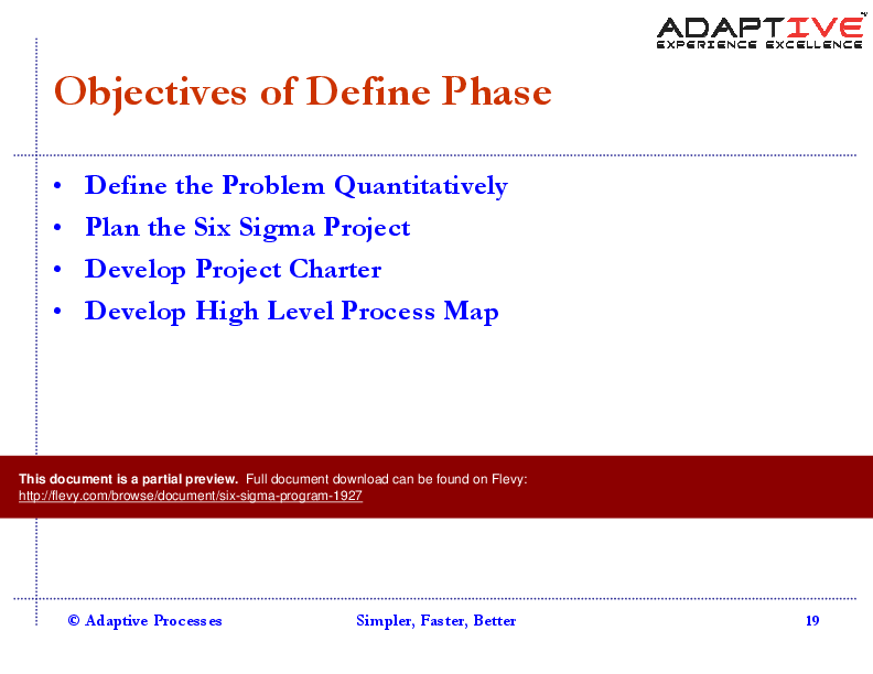 Six Sigma Program (159-slide PPT PowerPoint presentation (PPT)) Preview Image