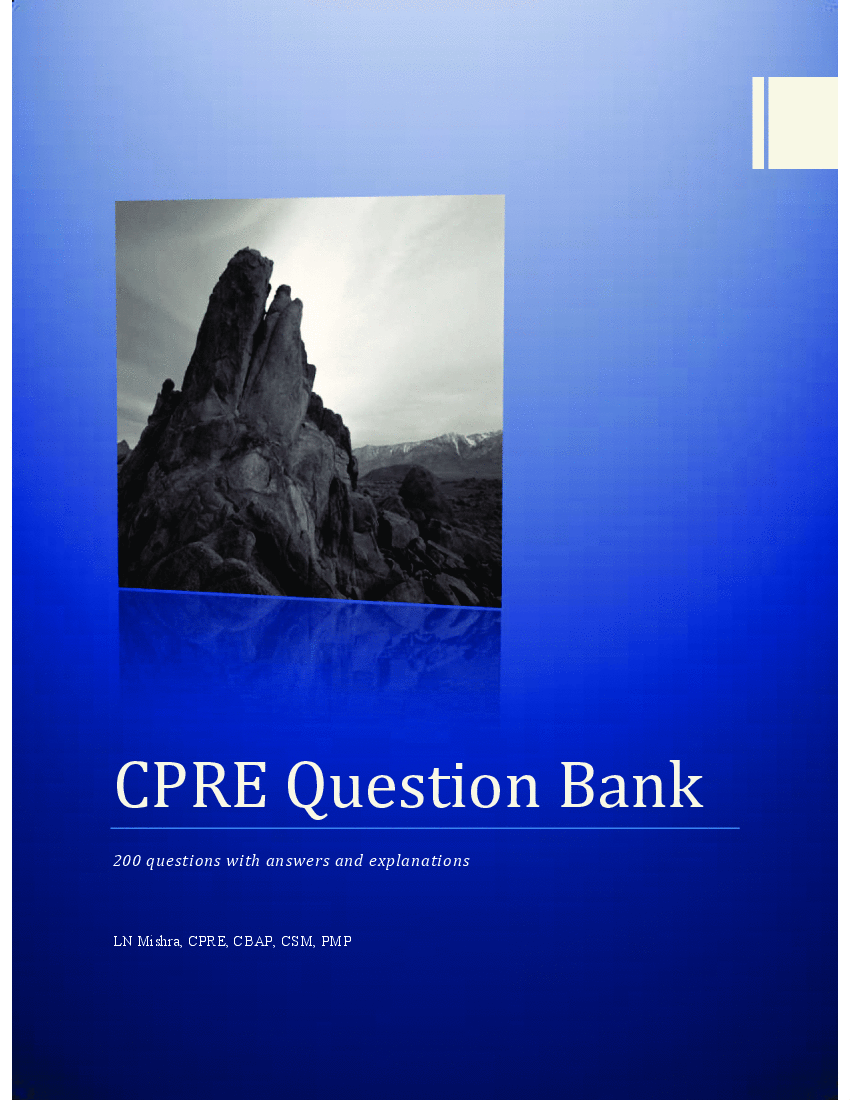 This is a partial preview of CPRE Question Bank (103-page PDF document). Full document is 103 pages. 